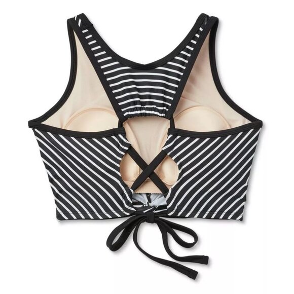 Excellent Condition, 2-pcs Swim Set, Black & White - Picture 2 of 5